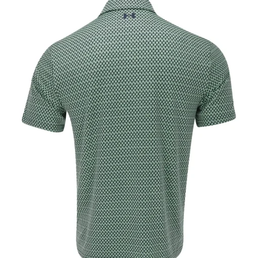Under Armour UA Playoff 3.0 Density Print Shirt Polo Short Sleeve Golf Apparel