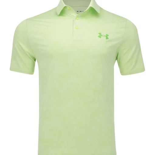 Under Armour UA Playoff 3.0 Line Dye Jacquard Shirt Polo Short Sleeve Golf Apparel