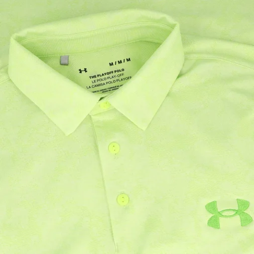 Under Armour UA Playoff 3.0 Line Dye Jacquard Shirt Polo Short Sleeve Golf Apparel