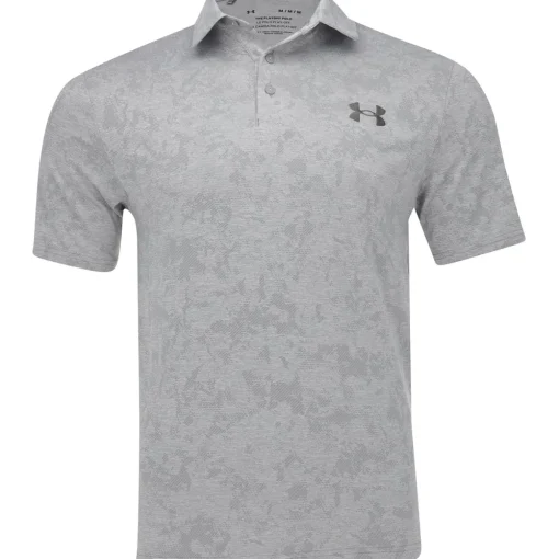 Under Armour UA Playoff 3.0 Line Dye Jacquard Shirt Polo Short Sleeve Golf Apparel