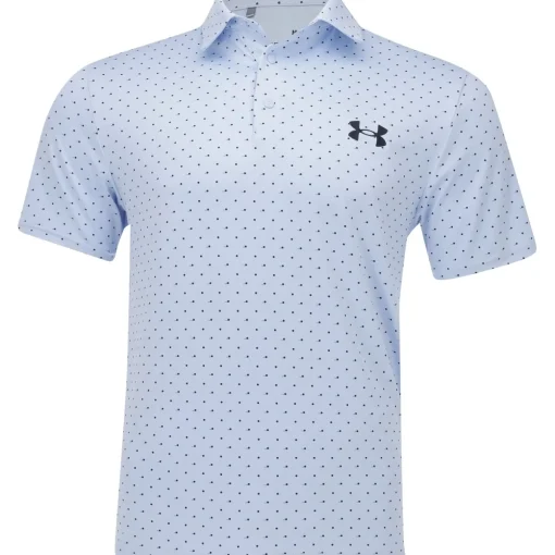Under Armour UA Playoff 3.0 On Green Shirt Polo Short Sleeve Golf Apparel