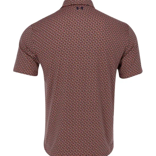 Under Armour UA Playoff 3.0 Link Micro Print Shirt Polo Short Sleeve Golf Apparel