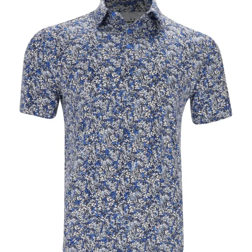 Under Armour UA Playoff Dogwood Print Shirt Polo Short Sleeve Golf Apparel
