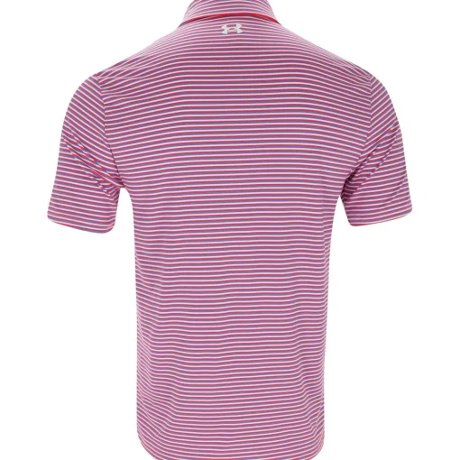 Under Armour UA Playoff Groove Stripe Shirt Polo Short Sleeve Golf Apparel