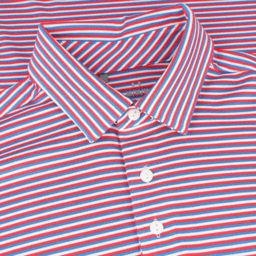 Under Armour UA Playoff Groove Stripe Shirt Polo Short Sleeve Golf Apparel