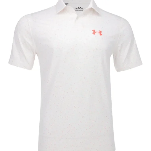 Under Armour UA T2 Green Motif Shirt Polo Short Sleeve Golf Apparel