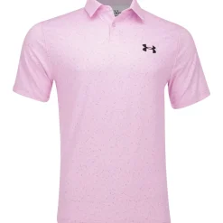 Under Armour UA T2 Green Motif Shirt Polo Short Sleeve Golf Apparel