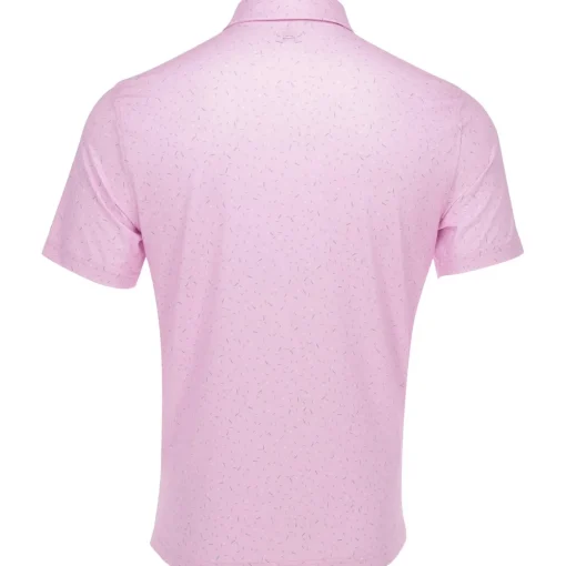 Under Armour UA T2 Green Motif Shirt Polo Short Sleeve Golf Apparel