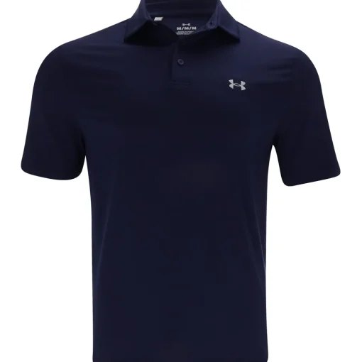 Under Armour UA T2 Green Shirt Polo Short Sleeve Golf Apparel