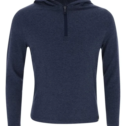 Under Armour UA Youth Aura Heather Hood Outerwear 1/4 Zip Golf Apparel