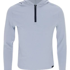 Under Armour UA Youth Aura Heather Hood Outerwear 1/4 Zip Golf Apparel