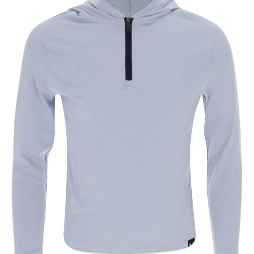 Under Armour UA Youth Aura Heather Hood Outerwear 1/4 Zip Golf Apparel
