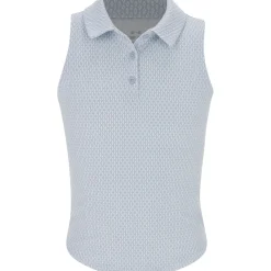 Under Armour UA Youth Girls Drive Print Sleeveless Shirt Polo Short Sleeve Golf Apparel