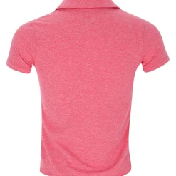 Under Armour UA Youth Girls Aura Heather Shirt Polo Short Sleeve Golf Apparel