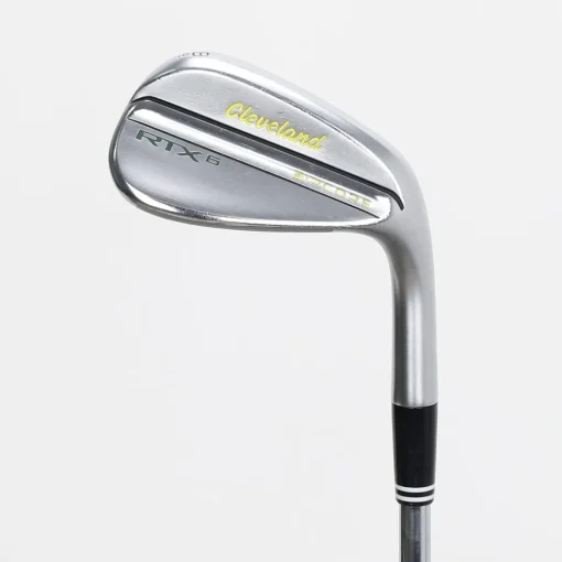 Used Cleveland RTX 6 ZipCore Tour Satin Mid Grind w/Green and Yellow Paint Fill Wedge Golf Clubs