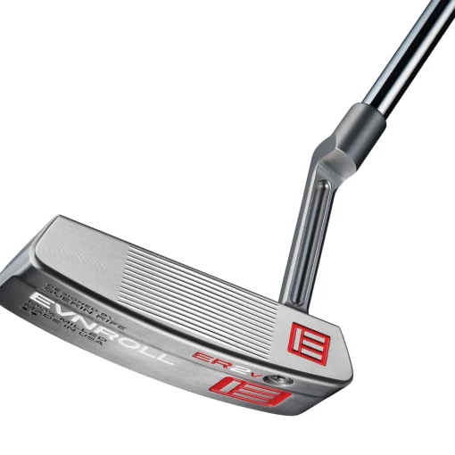 Used Evnroll ER2v3 Long Plumber MidBlade Red Gravity Putter Golf Clubs