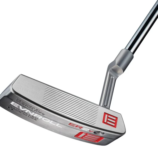 Used Evnroll ER2v2 Short Plumber MidBlade Red Gravity Putter Golf Clubs
