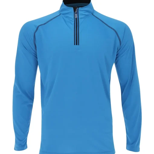Weather Company Solid Activewear Jersey Outerwear Pullover Golf Apparel